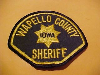 Wapello County Iowa Police Patch Shoulder Size