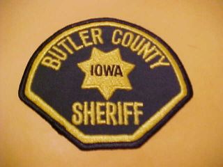 Butler County Iowa Police Patch Shoulder Size