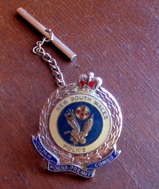 Obsolete Nsw Police Tie Lapel Pin Badge Variant 4