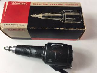 Vintage Bruning 87 - 200 Electric Erasing Eraser Machine Drafting Tool