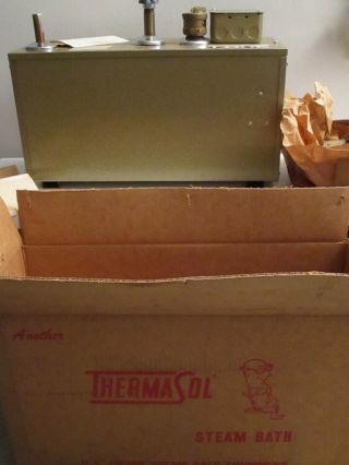 Vintage Thermasol Universal Steam Bath Generator Machine Nos With Instructions