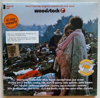 Woodstock Rsd D/j Mono 3 Lp Set