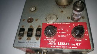 Leslie 47 Amplifier 6550 Tube Amp Hammond B3 organ fits 145 147 Vintage 3