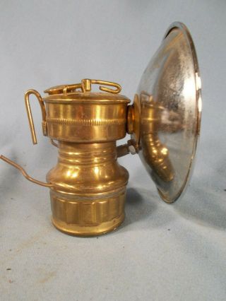 Vintage Antique Brass Miner 