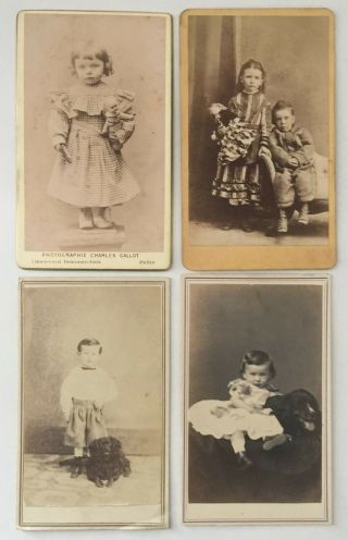 Children Dolls & Dogs 1860 