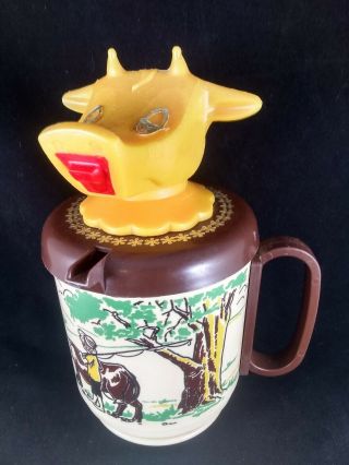 Mid Century Mug Sippy Cup Creamer Pitcher Cow Bull Steer Whirley Industries Pa
