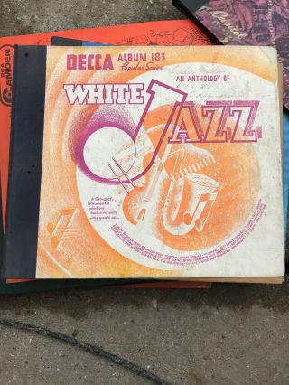 78 Rpm 10 Inch Album - Jazz - Decca 183 - White Jazz - Various Artists (6 Record Set)