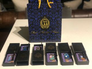 Disney Club 33 Haunted Mansion Limited Edition 50th Anniversary Complete Pin Set