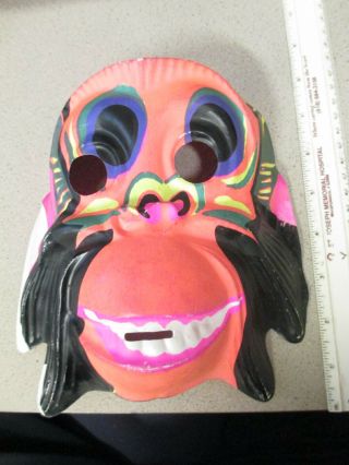 Halloween Mask (1 Item) 1970s Animal Psychedelic Crazy Monkey Monster