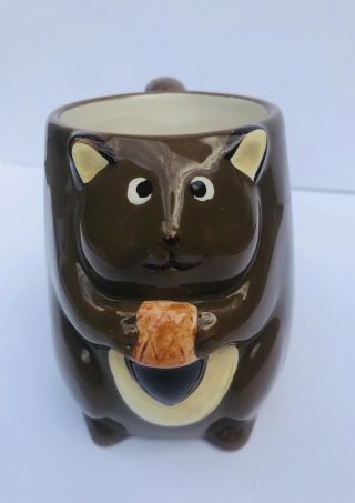 Tag Coffee Mug Squirrel Acorn Nut Unique 3d 14 Oz Ceramic Tea Cup 4 " Tall