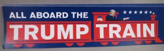 Of 10 All Aboard The Trump Train Bumper Stickers President 2020 Us