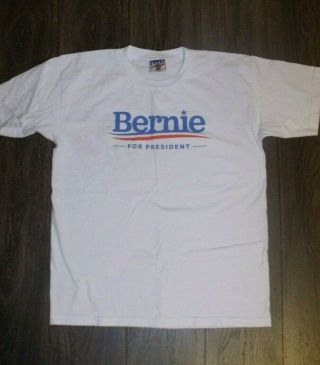 Bernie Sanders 2016 Campaign T Shirt Large Cotton Union Made In Usa