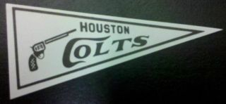 1966 Jetco Houston Colt 45s Mini Pennant Sticker