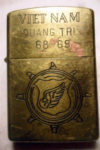 Vietnam Quang Tri 68 - 69 Vietnam War Zippo Lighter