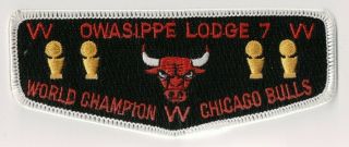 Bsa,  Owasippe Lodge 7,  Zs - 1,  World Champion Chicago Bulls,  1990s Flap