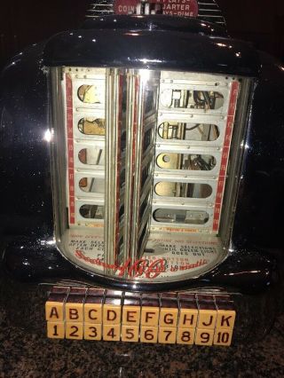 Vintage Seeburg 100 Wall - O - Matic Jukebox Selector Type 3W - 1 No Key or Power Cord 3