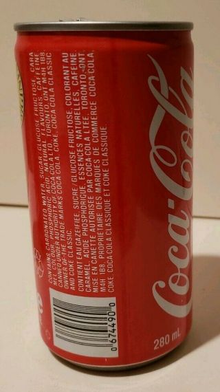 Coca Cola Classic Classique can from Canada 280ml Taste 3