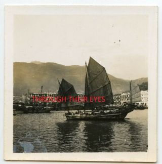 10 photos Street scenes / Waterside scenes Hong Kong 1949 2