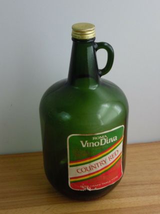Roma Vino Duva Of California Country Red Table Wine Green Glass One Gallon Jug