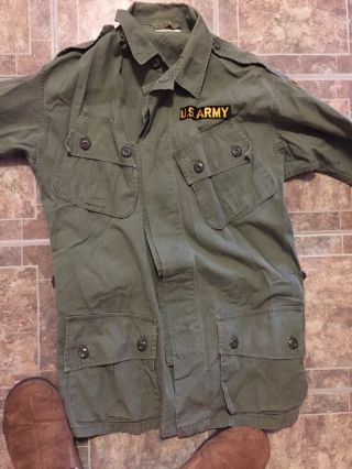 Vietnam Jungle Jacket 1st Pattern With Patches