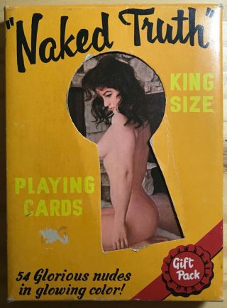 " Naked Truth " King Size Playing Cards " Gift Pack " 54 Cards In Very Good Cond.