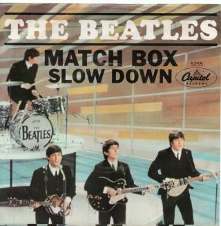 The Beatles Match Box P/s & 45 On Capitol