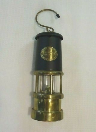 Vintage Brass Miners Lamp Hockley Lamp & Limelight Company Wales