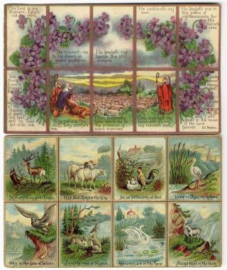Victorian Cards With Bible Verses 1880 