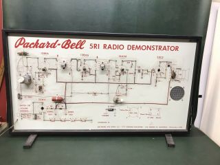 Vintage Packard Bell 5ri Radio Demonstrator Electronic Kits Supply Co.  As Found