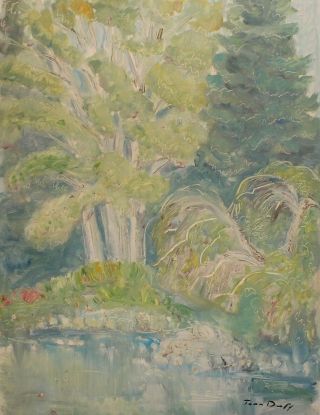 Vintage French Fauvist Landscape Oil Painting Signed Jean Dufy