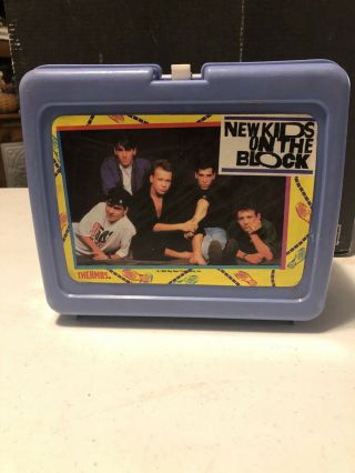 Vintage Kids On The Block Blue Lunch Box