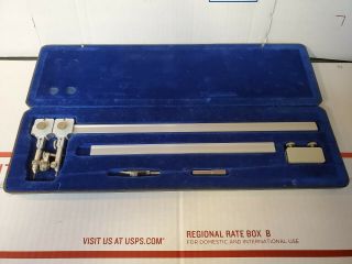 Dietzgen 970w Beam Compass Drafting Tool Germany Very Good Cond Pin Lock Case