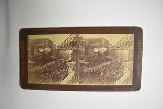 Stereoview Card American Scenery York And Vicinity - Civil War? Read