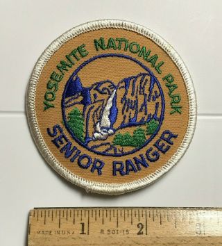Yosemite National Park California Ca Senior Ranger Round Embroidered Patch Badge