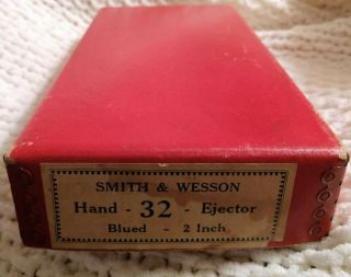 Vintage Smith & Wesson S&w Red Box.  32 Hand Ejector W/revolver Instructions