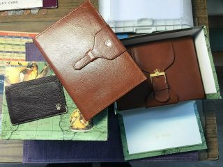 Vintage Rolex 80 - 90’s Leather Day - Date 71.  00.  02 Box With Notebook - Pad; Wallet