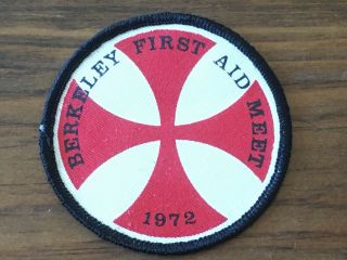 Vintage 1972 Bsa Boy Scouts Patch Berkeley First Aid Meet 1972 -