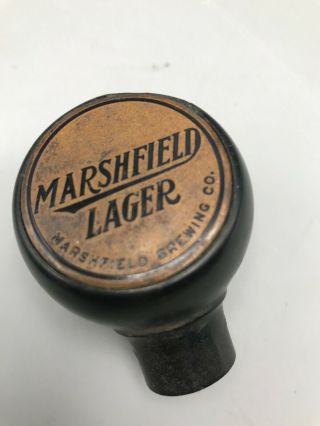Vintage Marshfield Lager Beer - Tap Tapper Knob / Handle Marshfield Brewing Wi