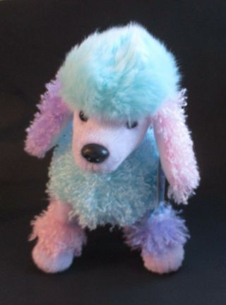 Wb2 Poofy Pastel Poodle Pup Dog Webkinz Plush Code Stuffed Animal Ganz