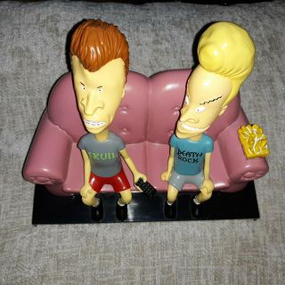 Vintage 1996 Mtv Beavis And Butthead Tv Talkers Figures On Couch