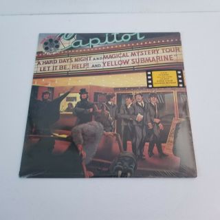 Beatles Reel Music Lp With Hype Sticker 1982 Songs From Their Movies