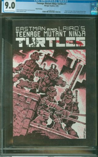 Teenage Mutant Ninja Turtles 1 Third Print Cgc 9.  0,  Tmnt 1st Appearance