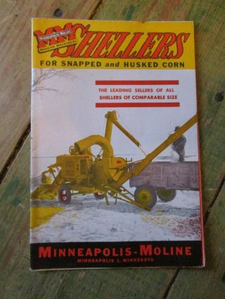 Minneapolis - Moline Corn Shellers Dealer Brochure 1954,