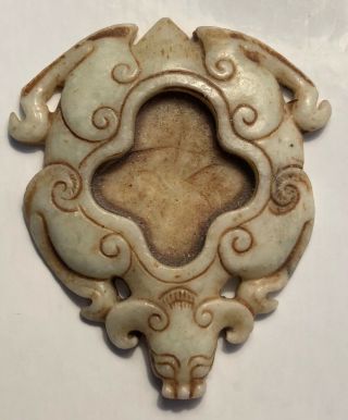 Vintage Chinese Carved White Stone Ink Dish In The Shape Of A Cow