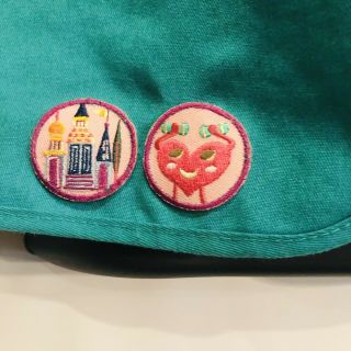 Girl Scout Green Vest Green Arizona Troop with patches Made In USA Cotton Blend 3