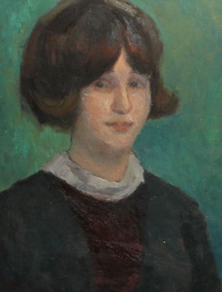 Vintage Dutch Post Impressionist Portrait Oil Painting Signed Van Dongen