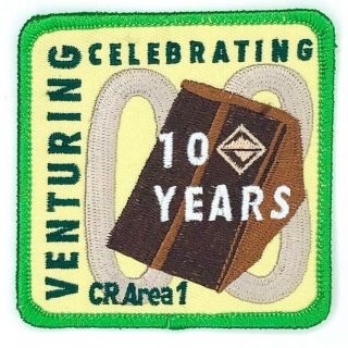 Venturing Celebrating 10 Years Cr Area 1 Patch