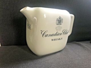 Canadian Club Whisky Pub Jug Water Pitcher - Queen Elizabeth II Royal Seal 2