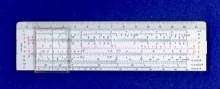 Faber - Castell 67/87rb Rietz Slide Rule With Addiator.  Hard To Find.