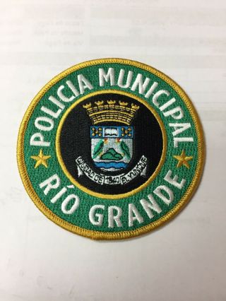 Puerto Rico Police Patch.  Rio Grande Municipality